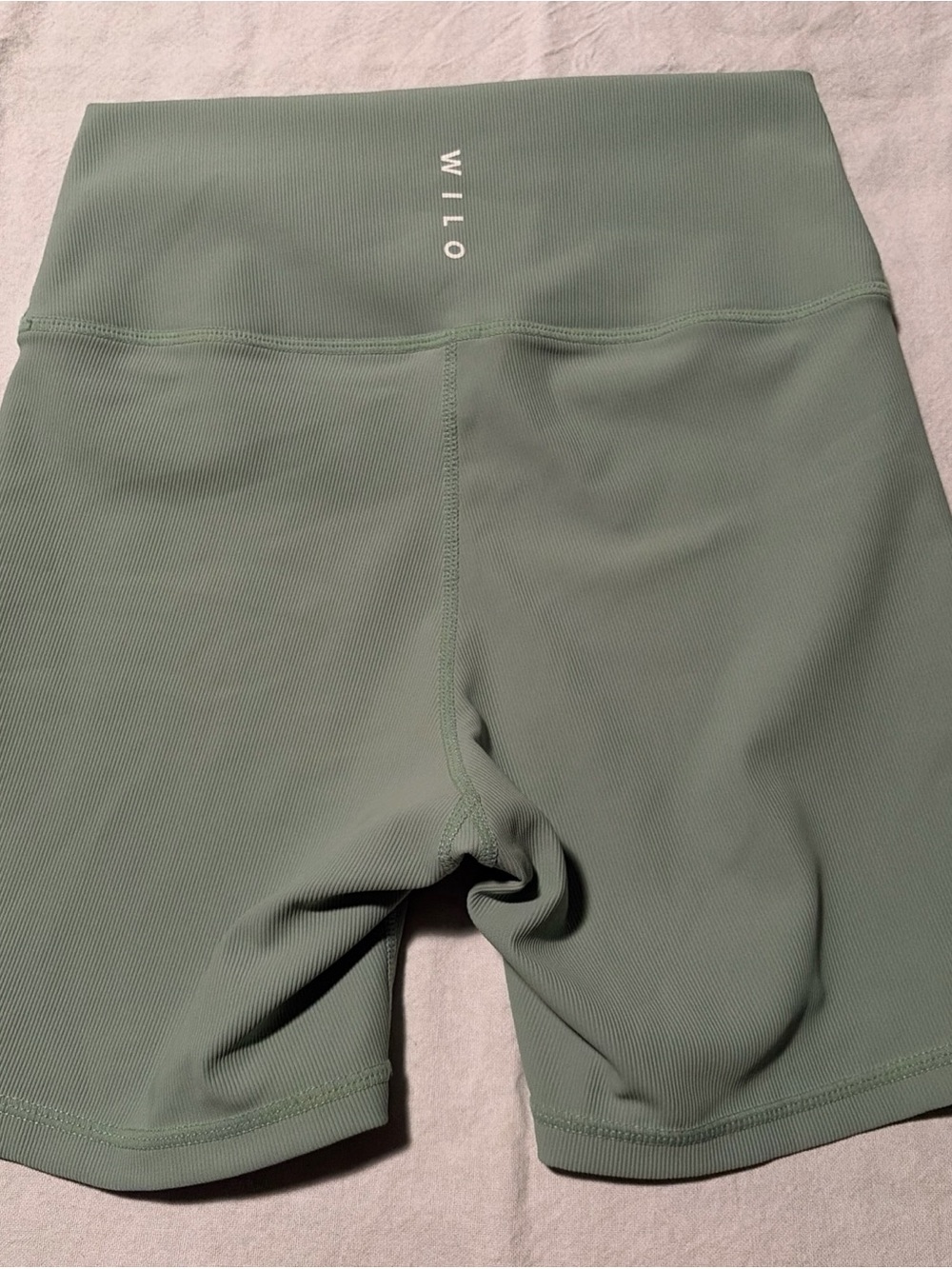 Wilo The Label Shorts Womens Medium Light Green High Waist Biker